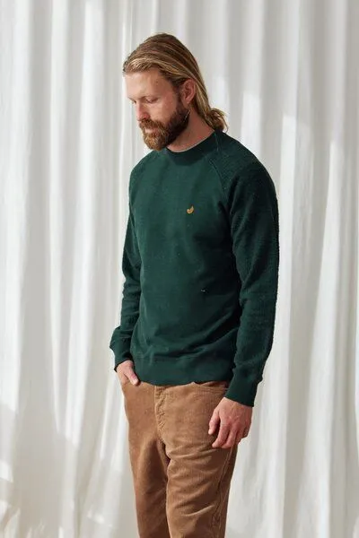 TWOTHIRDS TWOTHIRDS Klassisches Sweatshirt Dunmore, Dark green, – Produktbild 3 von 3