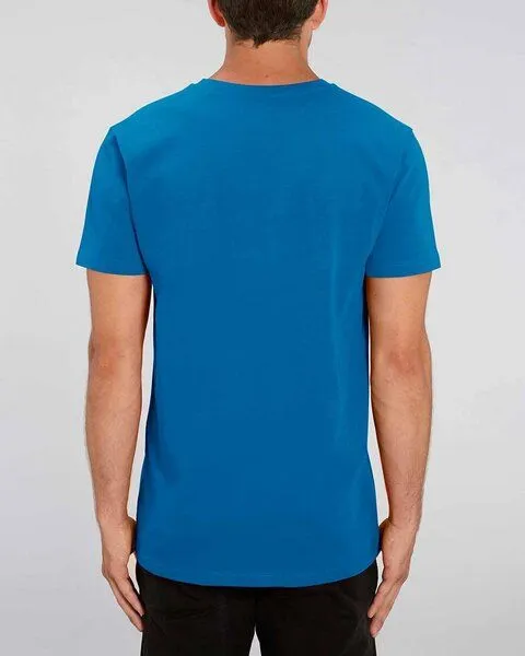 YTWOO YTWOO Männer Bio T-Shirt mit V-Ausschnitt, nachhaltig & fair hergestellt, Royalblau, – Produktbild 3 von 4