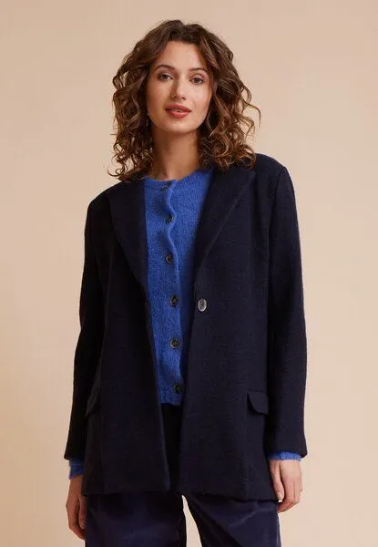 LANA Organic LANA Organic Wollblazer, Modell Pamela, Marine, – Produktbild 1 von 4