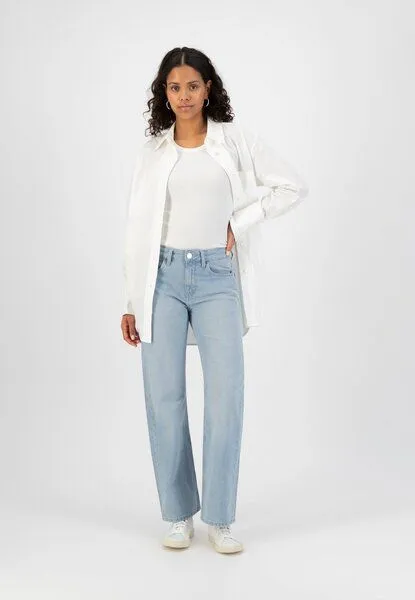 MUD Jeans MUD Jeans Damen Jeans "Jamie Mid Loose - Sunny Stone", Blue, – Produktbild 1 von 2