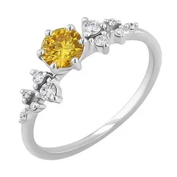 Eppi Eppi Verlobungsring mit 0.44ct IGI-zertifiziertem gelbem Lab Grown Diamanten Olha – Produktbild 1 von 1