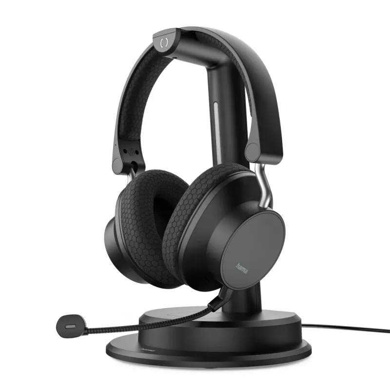 Hama Hama Bluetooth-Headset BT-900, Multipoint, Ladestation, ENC, kabellos, Schwarz (00139940) – Produktbild 3 von 7
