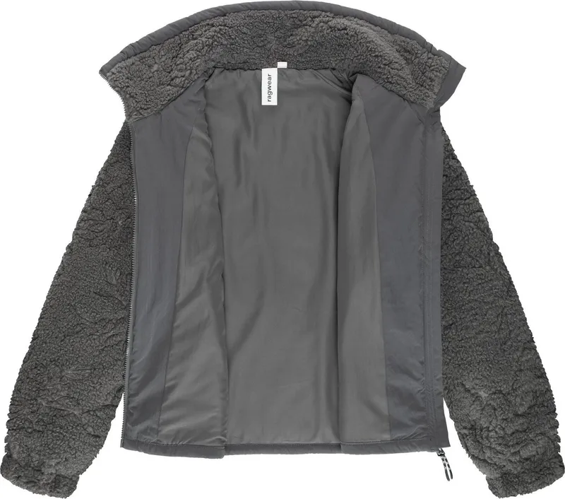 ragwear ragwear Plüschjacke Nordicka II Sportliche Teddy-Fleecejacke mit verstellbarem Kragen, Grau, – Produktbild 1 von 5