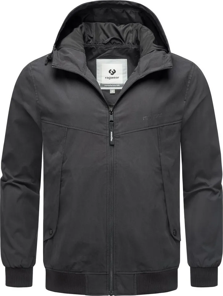 ragwear ragwear Outdoorjacke Tyller Leichte Übergangsjacke mit Kapuze, Schwarz, – Produktbild 5 von 5