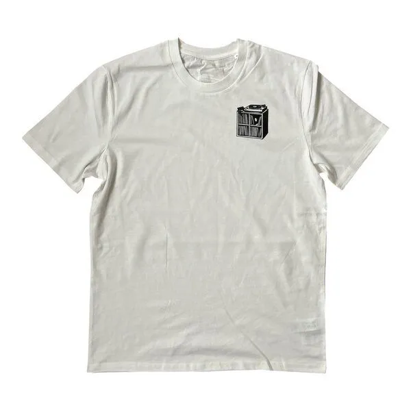 ilovemixtapes ilovemixtapes Plattenregal T-Shirt – Off White | Nachhaltiges Unisex Shirt für Vinyl- & Musikfans, White, – Produktbild 1 von 2