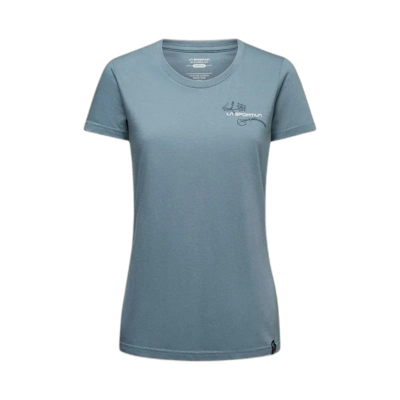 La Sportiva Damen T-Shirt La Sportiva Climb Flower, Bleu, – Produktbild 1 von 1