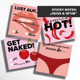 DEINE ZWEISAMKEIT DEINE ZWEISAMKEIT STICKY NOTES "HEISS & INTIM" | FÜR BESONDERE PAARMOMENTE – Produktbild 1 von 1