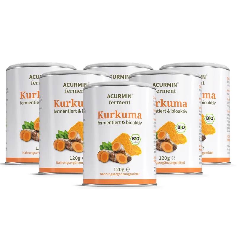 Cellavent Healthcare Fermentiertes Bio Kurkuma Pulver – Acurmin ferment 720 g / 720 Tage – Produktbild 1 von 1