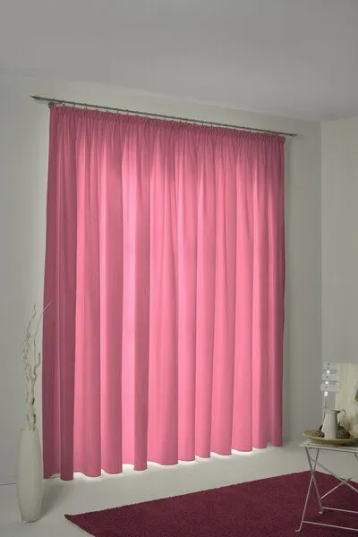 Nature by Adam Nature by Adam Vorhang aus 100% Bio-Baumwolle - Made in Germany - Uni Collection, Pink, – Produktbild 7 von 7