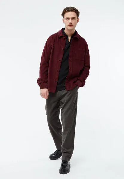 Givn Berlin Givn Berlin Overshirt GBCURT aus Bio-Baumwollcord, Burgundy, – Produktbild 4 von 4