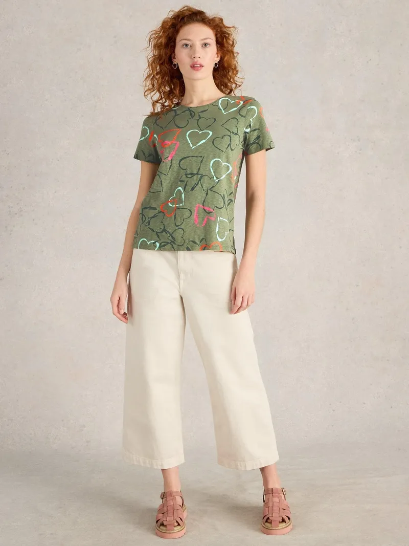 White Stuff T-Shirt Abbie - 52, Grün print, – Produktbild 2 von 4