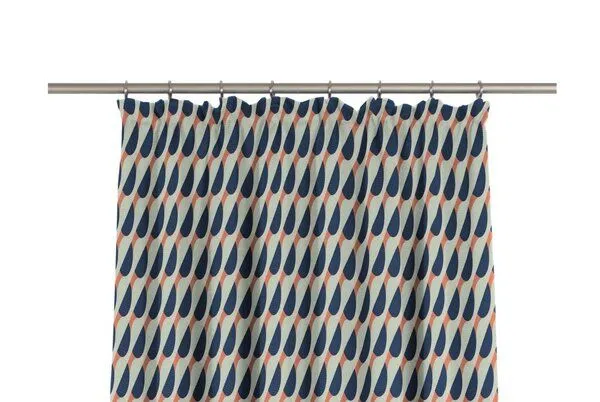 Nature by Adam Nature by Adam Vorhang aus 100% Bio-Baumwolle - Made in Germany - Circles, Blau, – Produktbild 1 von 7
