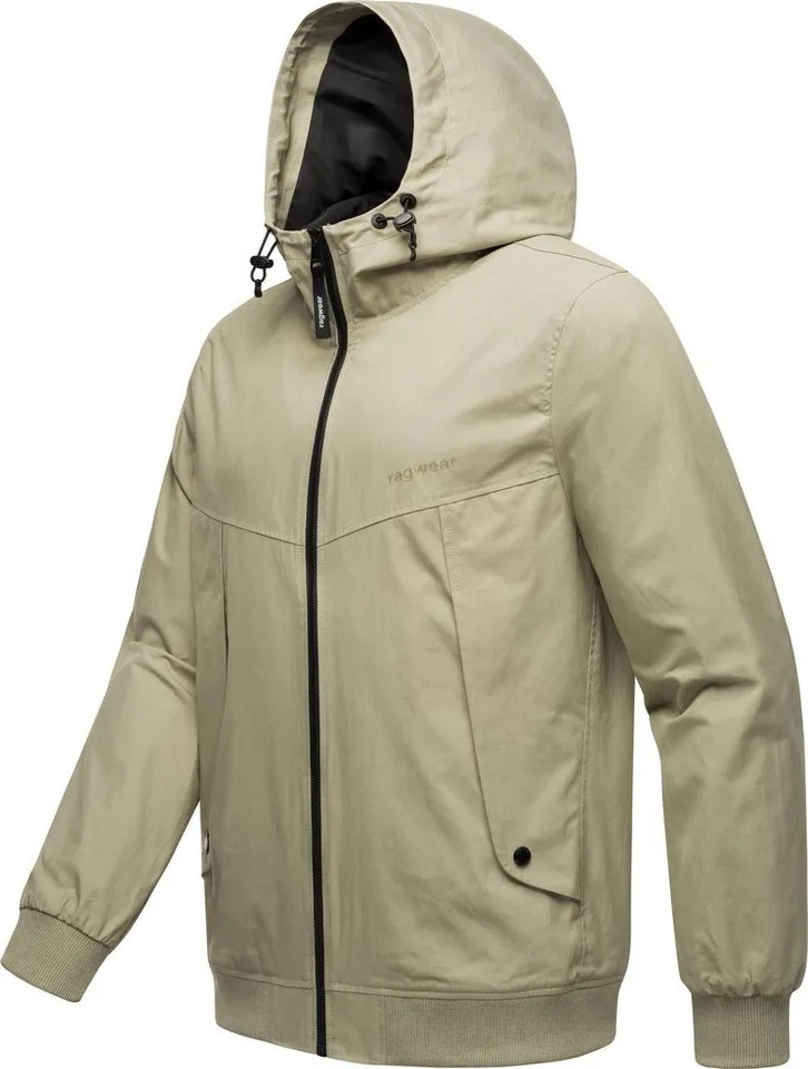 ragwear ragwear Outdoorjacke Tyller Leichte Übergangsjacke mit Kapuze, Grün, – Produktbild 3 von 4
