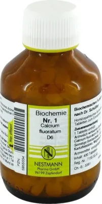 Nestmann Pharma BIOCHEMIE 1 Calcium fluoratum D 6 Tabletten 400 St Tabletten – Produktbild 1 von 1