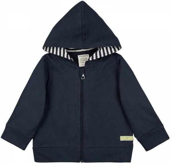 loud + proud loud + proud Kapuzenjacke, GOTS-zertifiziert, Navy(blau), – Produktbild 1 von 2