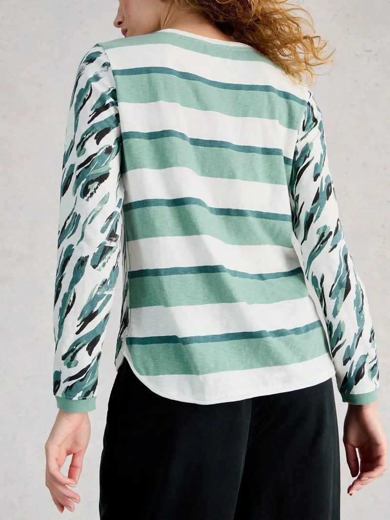 White Stuff Langarmshirt Clara - 34, Elfenbein print, – Produktbild 4 von 4