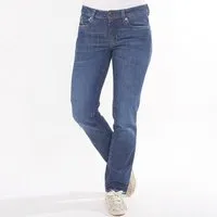 fairjeans fairjeans Basic Jeans STRAIGHT WAVES, gerades Bein, jeansblau mit Waschung, mittelhoher Bund – Produktbild 1 von 1
