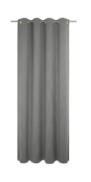 Nature by Adam Nature by Adam Vorhang aus 100% Bio-Baumwolle - Made in Germany - Uni Collection light, Dunkelgrau, – Produktbild 2 von 7
