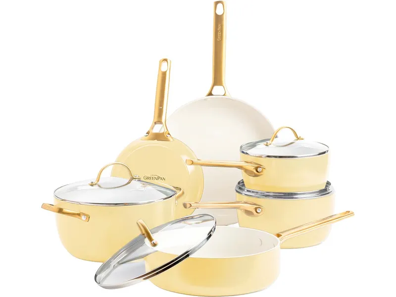 Greenpan Greenpan Pfannen- & Topfset "Padova Reserve" 6er-Set, Gelb, – Produktbild 2 von 3