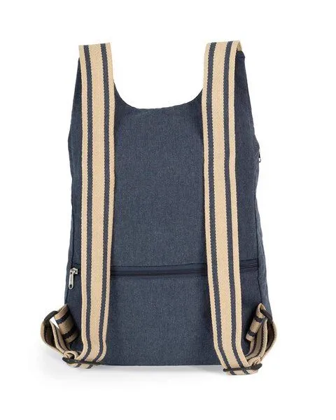 YTWOO YTWOO Rucksack aus recycelter Baumwolle/PET, Blau, – Produktbild 4 von 4