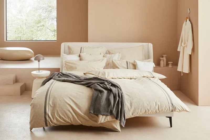 Wohndecke HEVIN, Musselin, 100% Baumwolle, Topseller!, LeGer Home by Lena Gercke, Tagesdecke im Baumwoll-Crinkle-Effekt, Musselin, leichte Kuscheldecke, Grau, – Produktbild 6 von 8