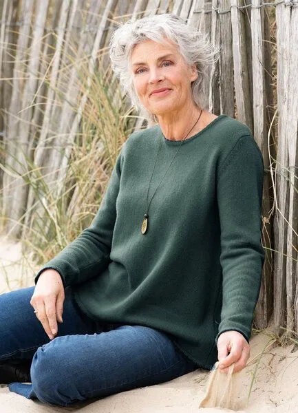 Heidekönigin Heidekönigin Pullover THEA - GOTS, Lorbeer, – Produktbild 1 von 4