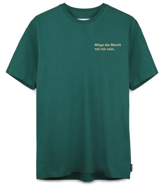 Gary Mash GARY MASH Shirt Möge die Macht mit mir sein. aus Biobaumwolle, Grün, – Produktbild 4 von 4