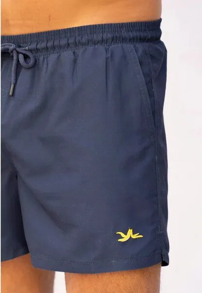 Narwal Narwal Badehose mit Stick-Motiv, Blau (banana plain), – Produktbild 1 von 3