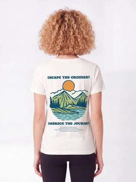 watapparel watapparel T-Shirt Frauen Escape the ordinary, Off white, – Produktbild 2 von 4