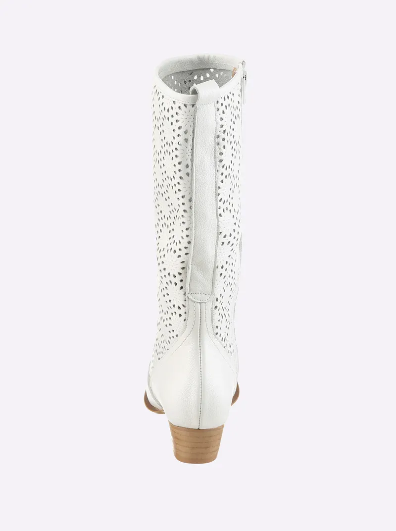 heine Stiefel weiß, Weiß, – Produktbild 2 von 3