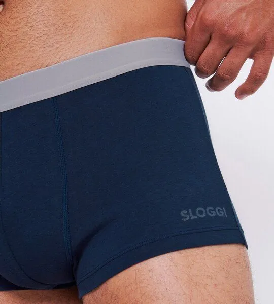 Sloggi Sloggi 2x Herren Hipster Panty GO ABC 2.0 Bio-Baumwolle, Navy, – Produktbild 3 von 5