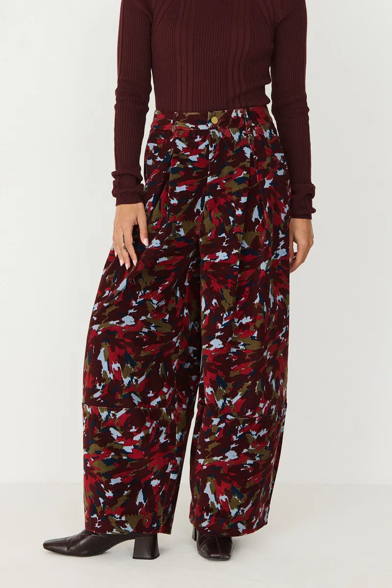 SKFK SKFK Damen vegan Hose Aus Cord Kenare Mehrfarbig, Dunkelbraun, – Produktbild 2 von 2