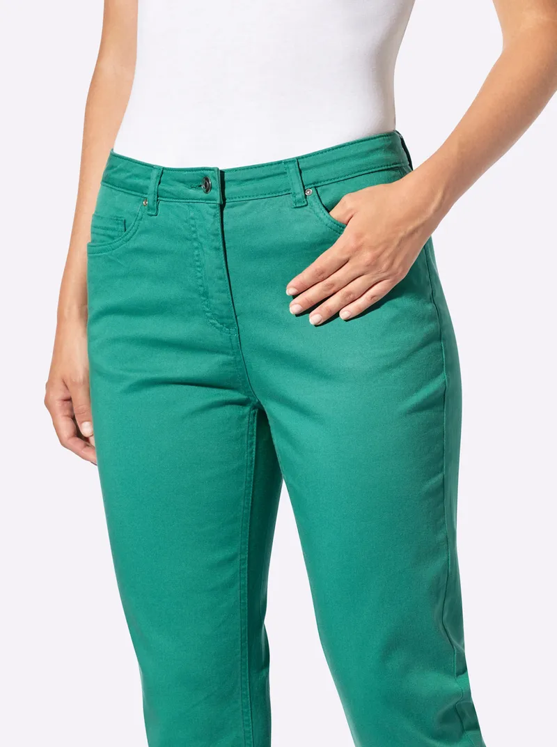 Witt 3/4-Jeans smaragd, Smaragd, – Produktbild 2 von 2