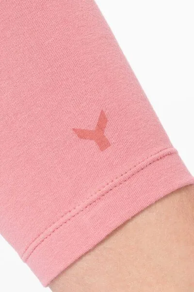 YOIQI YOIQI Yoga Leggings aus Bio-Baumwolle mit langem Bein, Apricot(rosa), – Produktbild 3 von 3