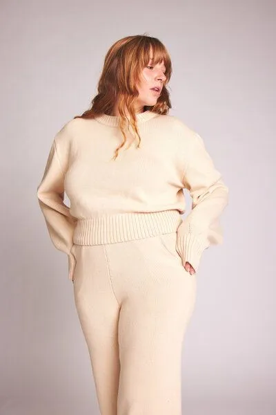 Baìge the Label Baìge the Label cropped Strickpullover Cara aus Bio-Baumwolle – Produktbild 1 von 4