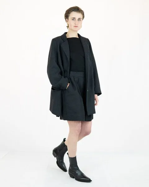 keijn keijn Blazer ANTILI – Oversized Blazer aus Jacquard mit geschlitztem Rückensaum – Produktbild 4 von 4