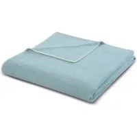 biederlack biederlack Wohndecke "Light Wool" 100 % Wolle ( 90 % recycelt), Light azur, – Produktbild 1 von 1