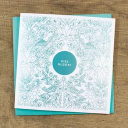 Bow & Hummingbird Bow & Hummingbird Grußkarte Viel Glück – Produktbild 1 von 1