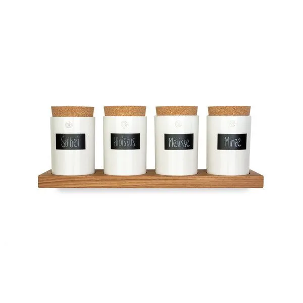 klotzaufklotz klotzaufklotz Vorratsdosenregal Eiche, Brown, – Produktbild 4 von 8
