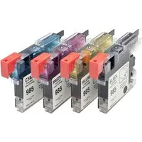 Memo memo 4er Set Tintenpatronen ersetzt Brother LC985, schwarz, cyan, magenta, gelb – Produktbild 1 von 1