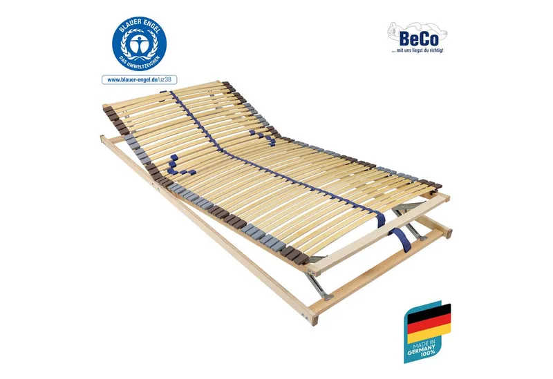 Beco Lattenrost Blue Royal KF, Beco, Kopfteil manuell verstellbar, Fußteil manuell verstellbar, ausgezeichnet mit dem Blauen Engel – Produktbild 1 von 5