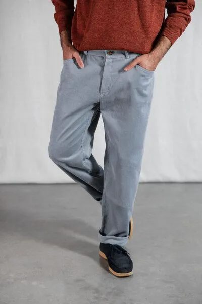Jyoti - Fair Works Jyoti - Fair Works Bio-Baumwollcord Hose Prakrit, Nebel, – Produktbild 3 von 4