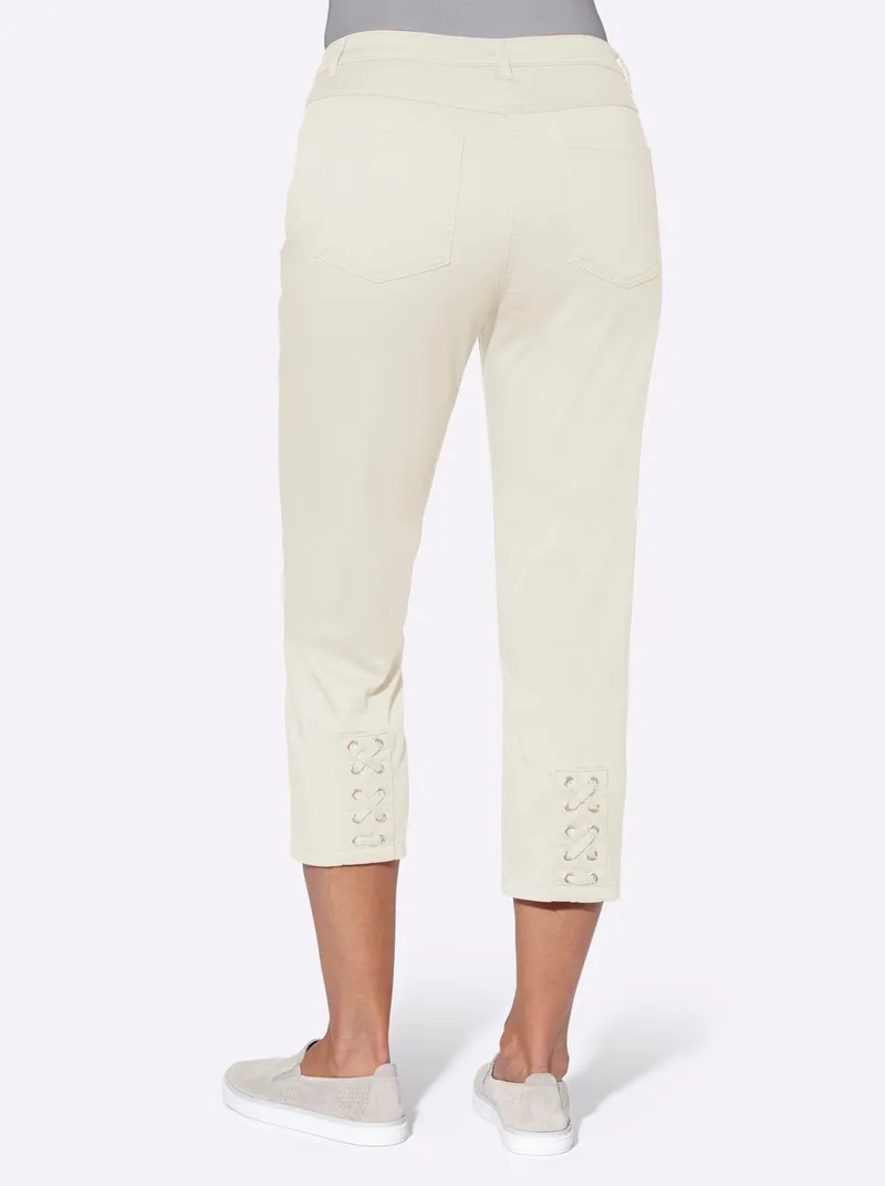 Witt 3/4-Jeans weiß, Weiß, – Produktbild 1 von 3