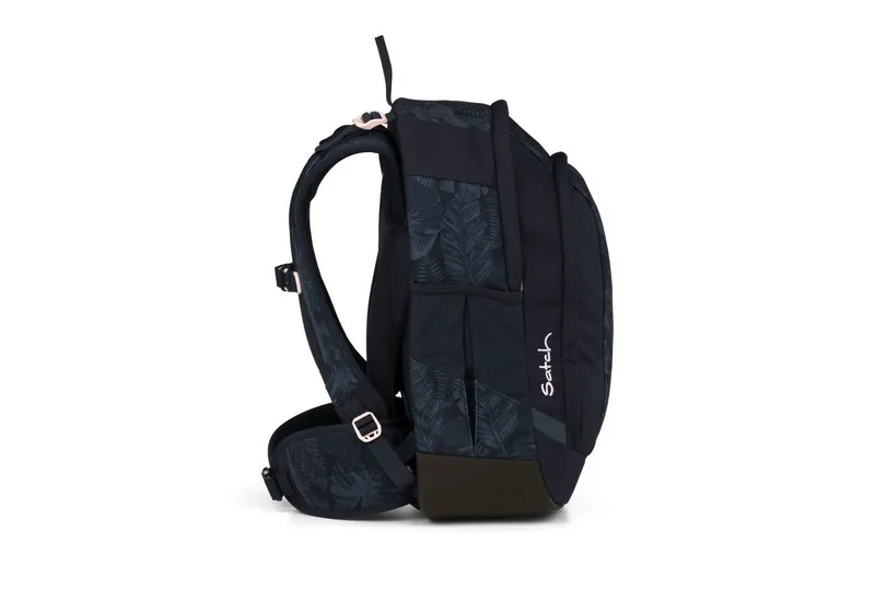Satch Satch Schulranzen Schulrucksack-Set AIR Midnight Jungle 2-teilig (2-teilig), Schulranzen, ergonomisch, Laptop-Fach, Your-Size-System, Schwarz, – Produktbild 5 von 5