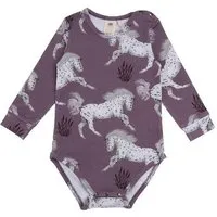 Walkiddy Langarm Body Baby Bio Baumwolle Lila Schimmel-Motiv - Walkiddy – Produktbild 1 von 1