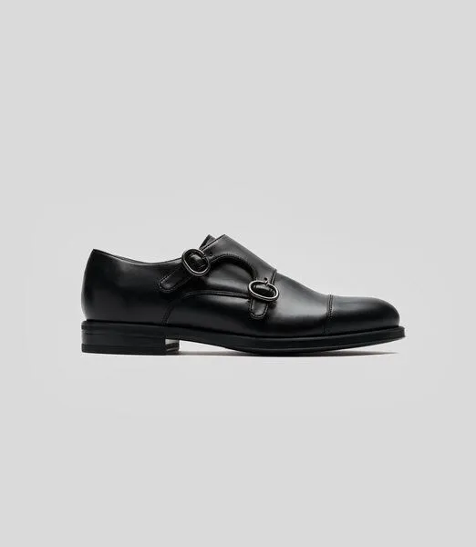 Solari Milano Solari Milano Doppel-Monkstraps - Herren, Schwarz, – Produktbild 1 von 2