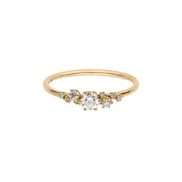 Maren Jewellery Constellation Verlobungsring Cluster - 66 / 18K Gelbgold & Labordiamanten – Produktbild 1 von 1