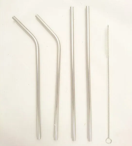 Made Sustained Made Sustained Trinkhalme Edelstahl mit Reinigungsbürste – Produktbild 1 von 3