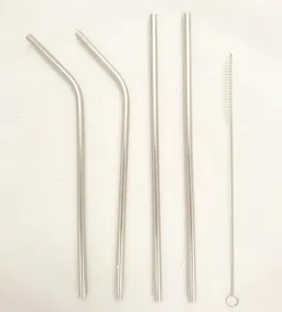 Made Sustained Made Sustained Trinkhalme Edelstahl mit Reinigungsbürste – Produktbild 1 von 1
