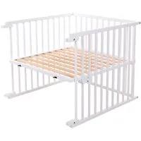 Babybay Babybay Babybay Original Umbausatz Kinderbett, Buche massiv, weiß lackiert Liegefläche 80 x 132 cm – Produktbild 1 von 1